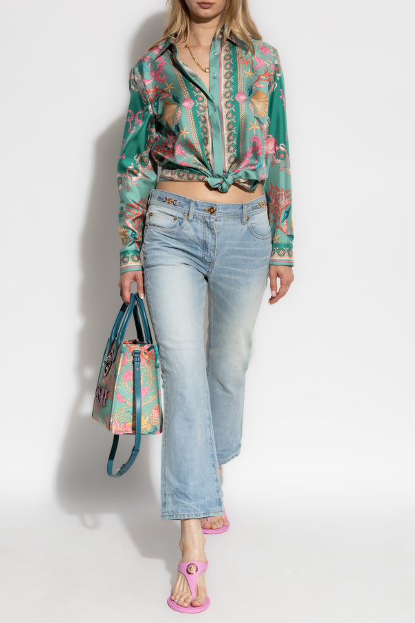 Versace Silk shirt with "Underwater Barocco" print