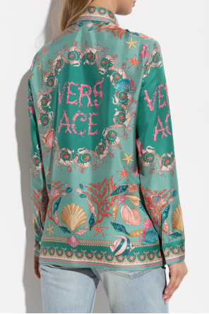Versace Silk shirt with "Underwater Barocco" print