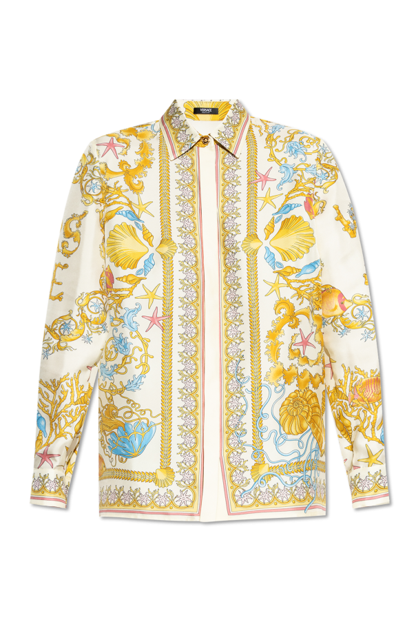 Versace Hemd mit Aufdruck `Underwater Barocco`