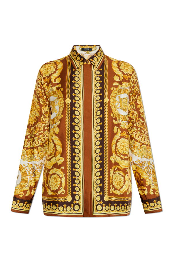Silk shirt with 'Barocco' print, zdjęcie 1 Silk shirt with 'Barocco' print od Versace