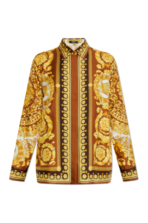 Silk shirt with 'Barocco' print