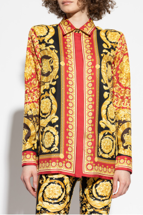 Versace Seidenhemd mit "Barocco"-Print