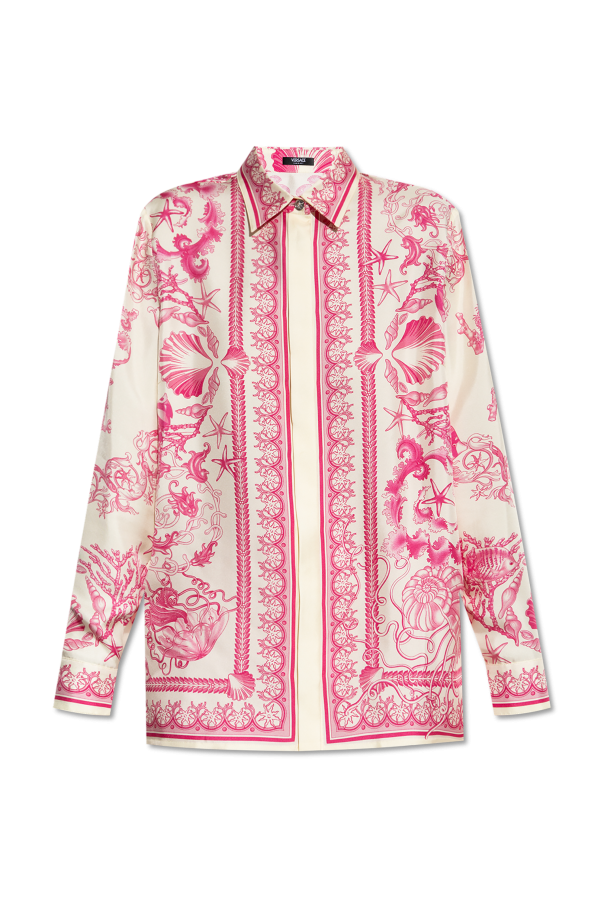 Versace Silk shirt with "Underwater Barocco" print