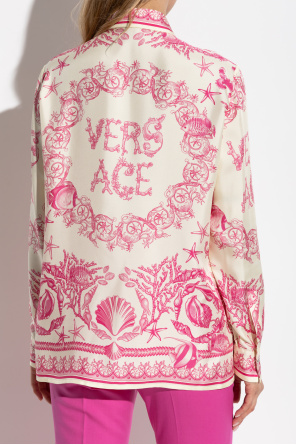 Versace Silk shirt with "Underwater Barocco" print
