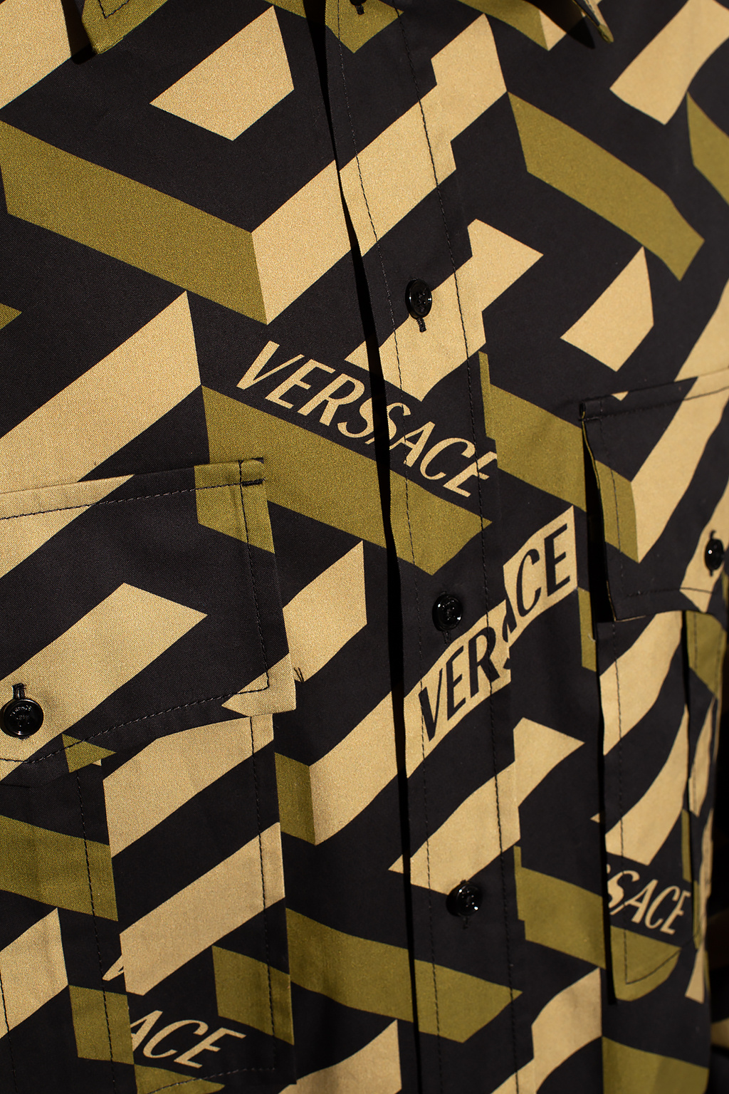 Versace hood shirt with pockets
