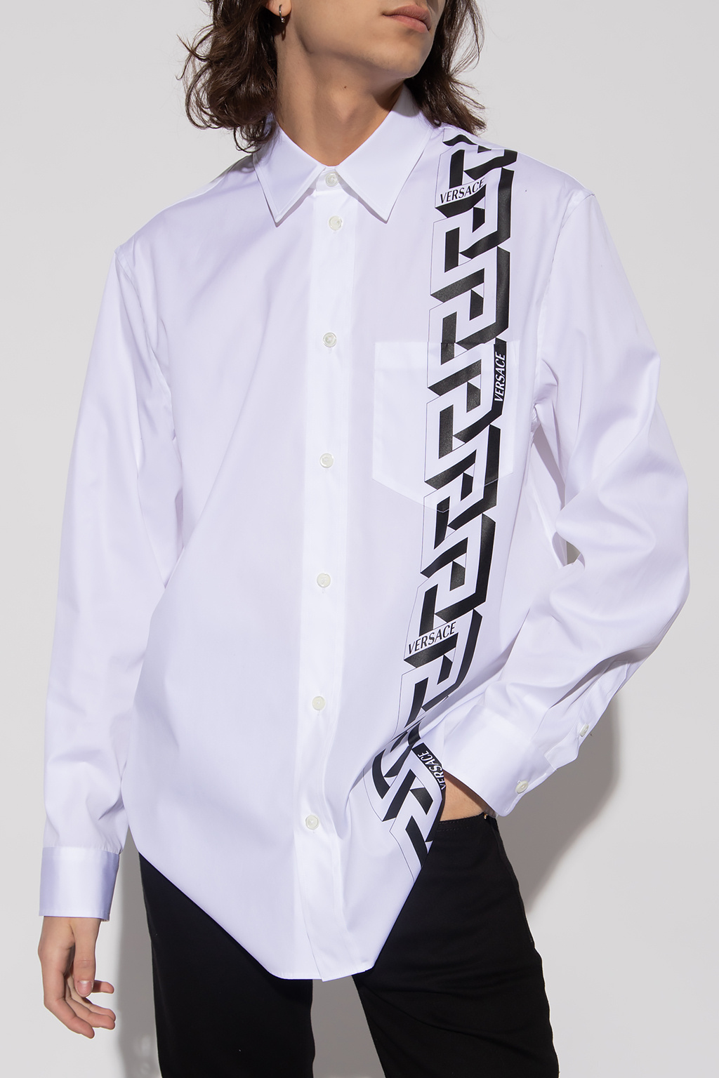 Versace ‘La Greca’ printed shirt