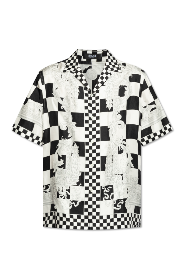 Versace Silk shirt 33in with short sleeves