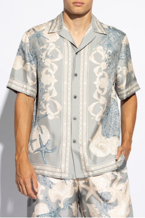 Versace Shirt with 'Barocco Sea' print