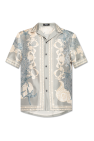 Versace GREY Shirt with 'Barocco Sea' print