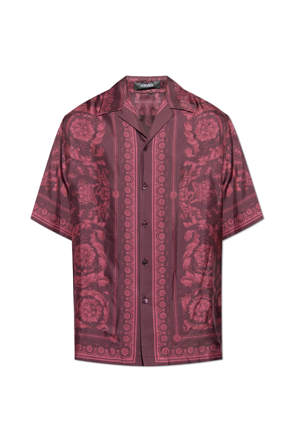 Versace Silk shirt with short sleeves