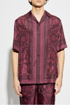 Versace Silk shirt with short sleeves