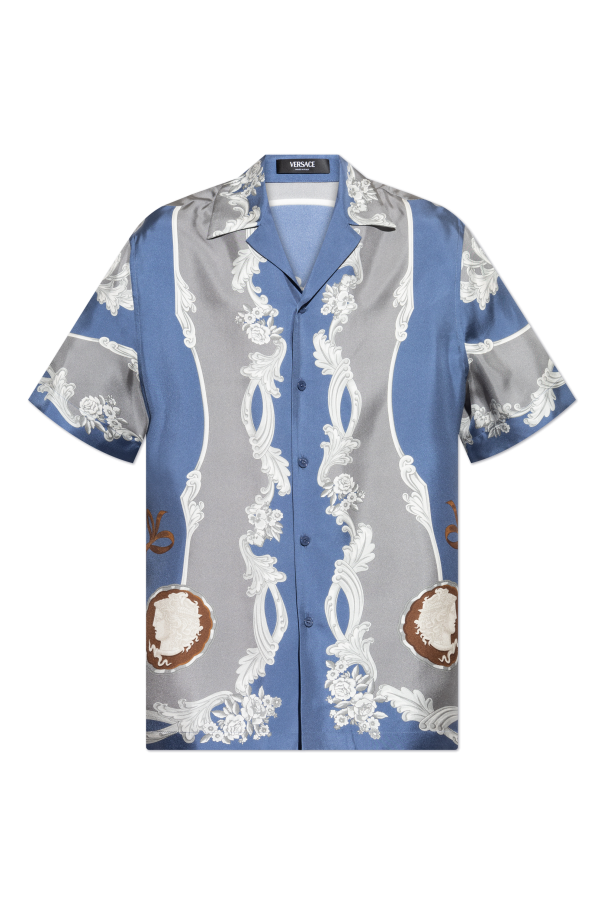 Silk shirt with short sleeves, zdjęcie 1 Silk shirt with short sleeves od Versace
