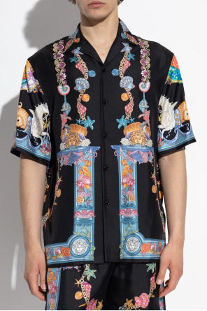 Versace Seidenhemd mit "Coral Theatre"-Print
