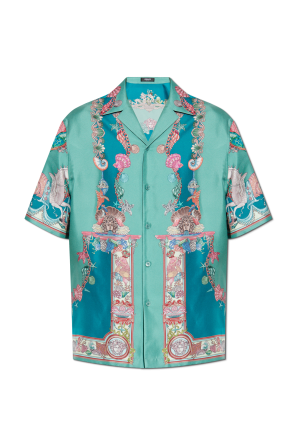 Seidenhemd mit „Coral Theatre“-Print