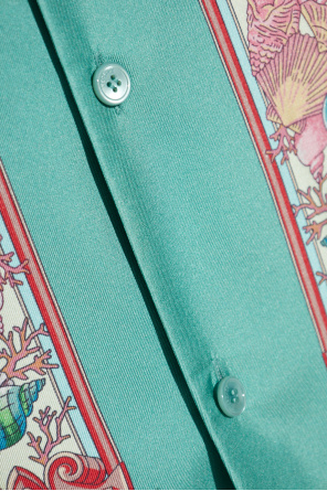 Versace Silk shirt with "Coral Theatre" print