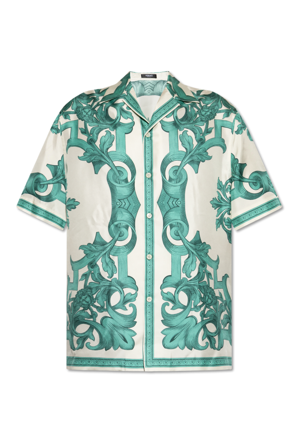 Silk shirt with print od Versace