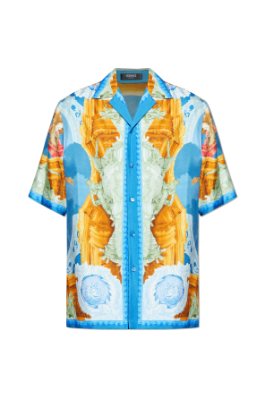 Silk short-sleeve shirt