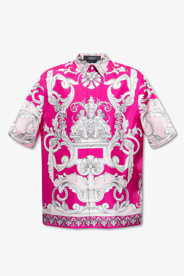 Versace Patterned shirt with short sleeves