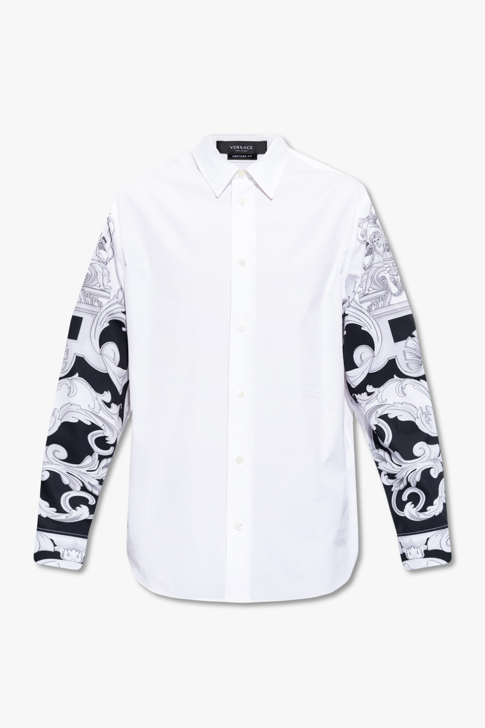 Versace shirt los with patterned sleeves