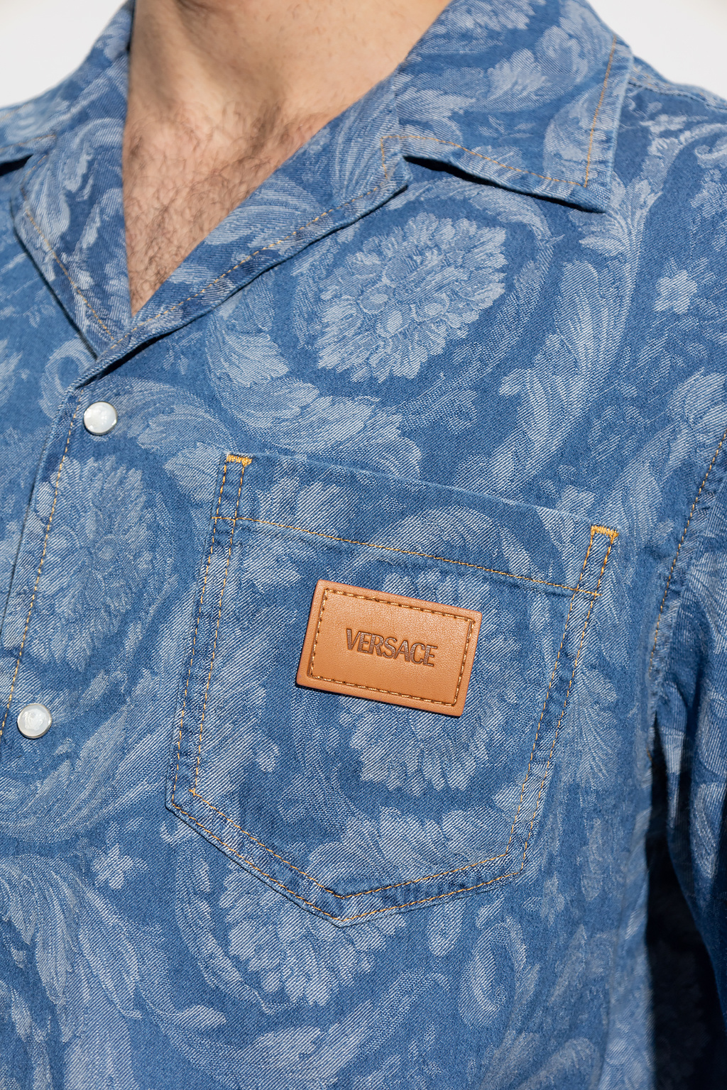 Versace Denim reverse shirt