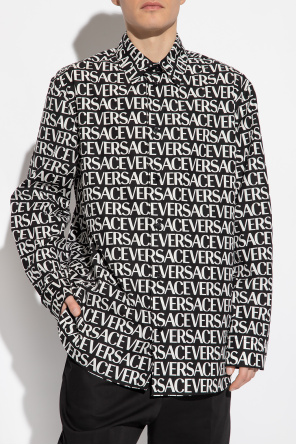 Versace Monogrammed cotton shirt