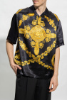 Versace Polo shirt with baroque print