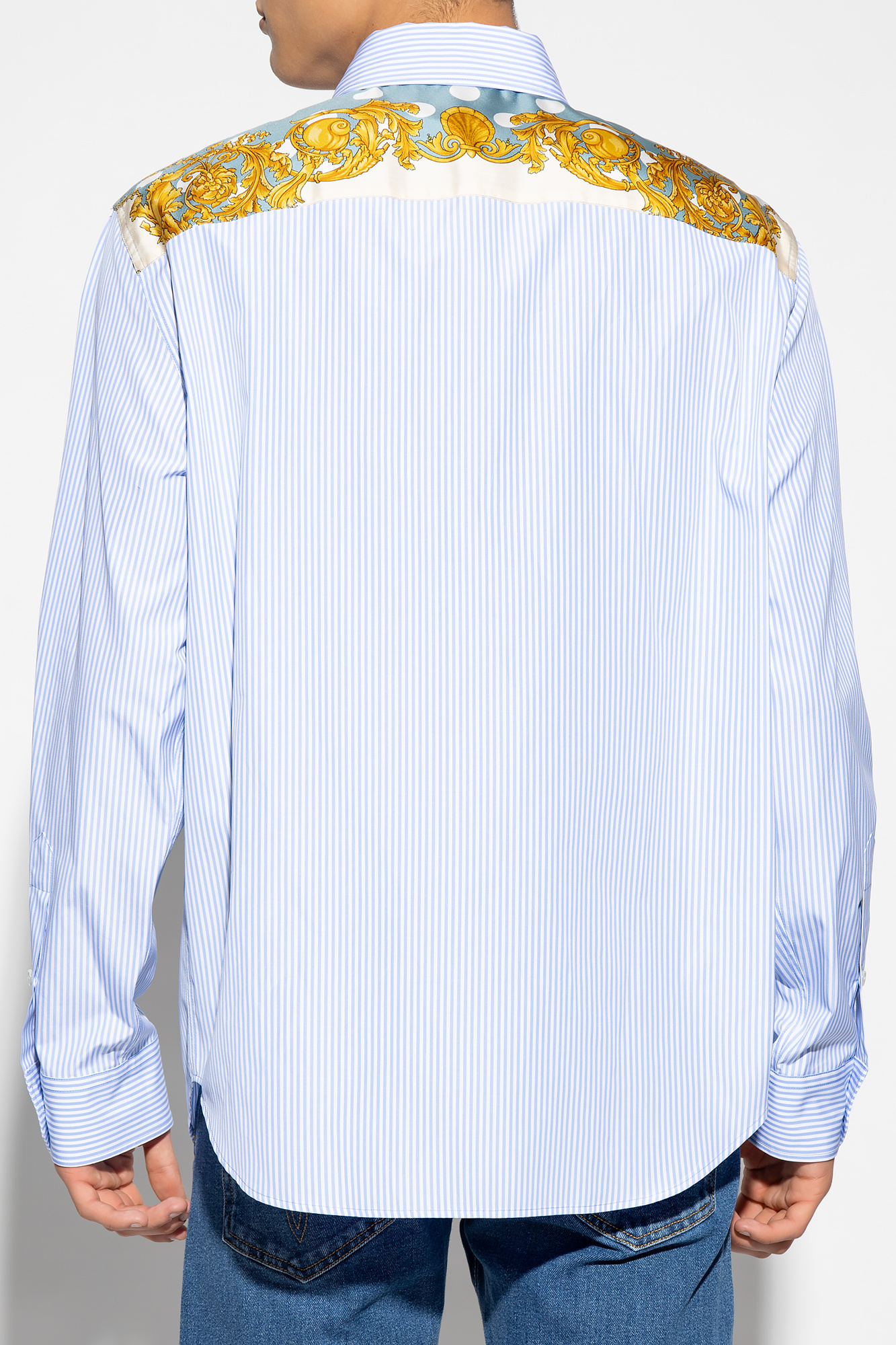 Versace Striped satin shirt