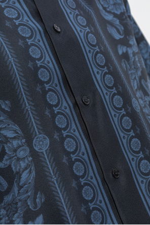 Versace Silk crest-motif shirt