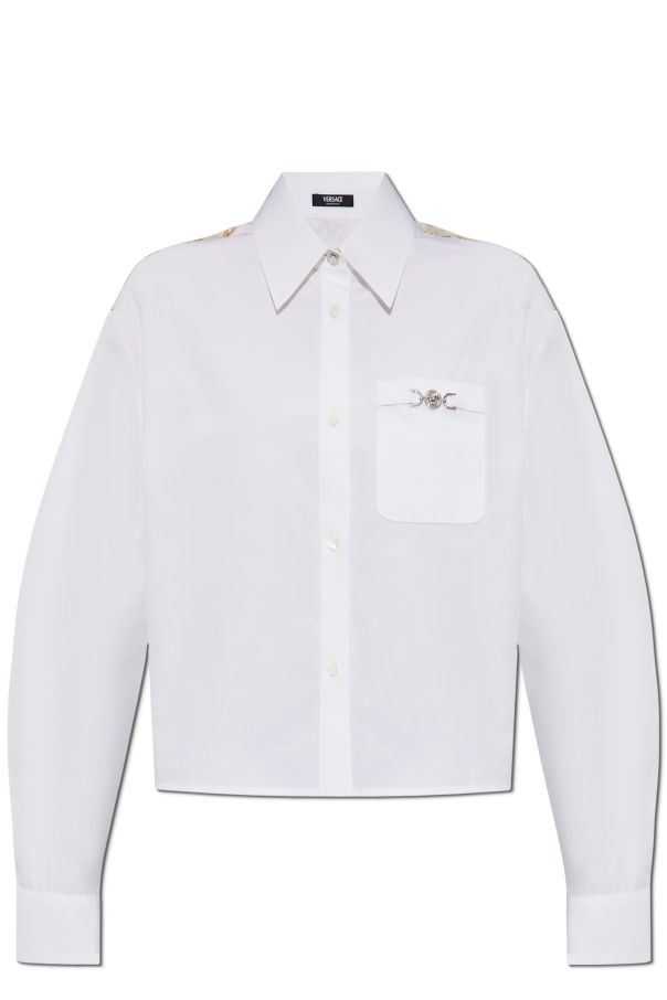 Versace Shirt with Gold Chain Stripes print