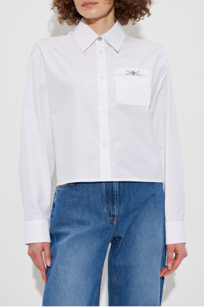 Versace Shirt with Gold Chain Stripes print