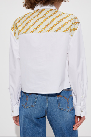 Versace Shirt with Gold Chain Stripes print