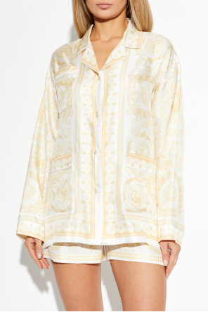 Versace Silk shirt with "La Coupe des Dieux" print