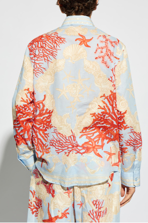 Versace Shirt with `Barocco Sea` pattern