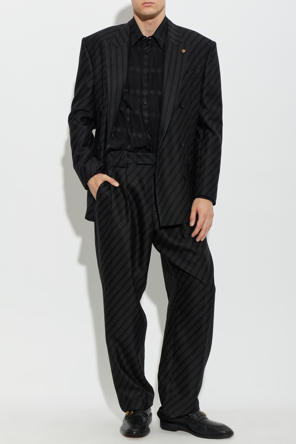 Versace Silk shirt with Medusa head