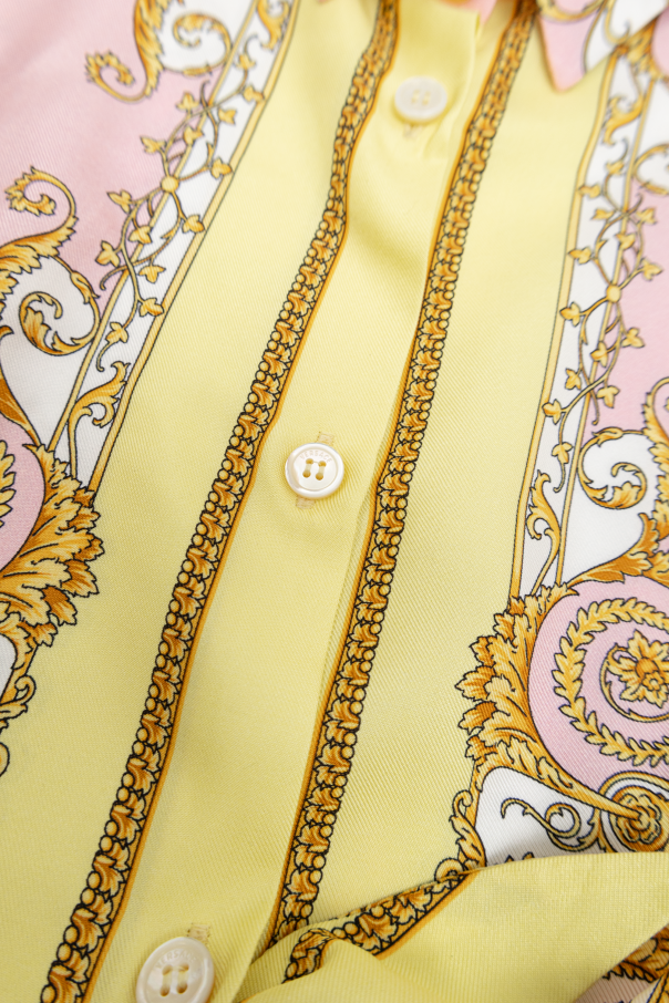Versace Kids Silk short-sleeve shirt