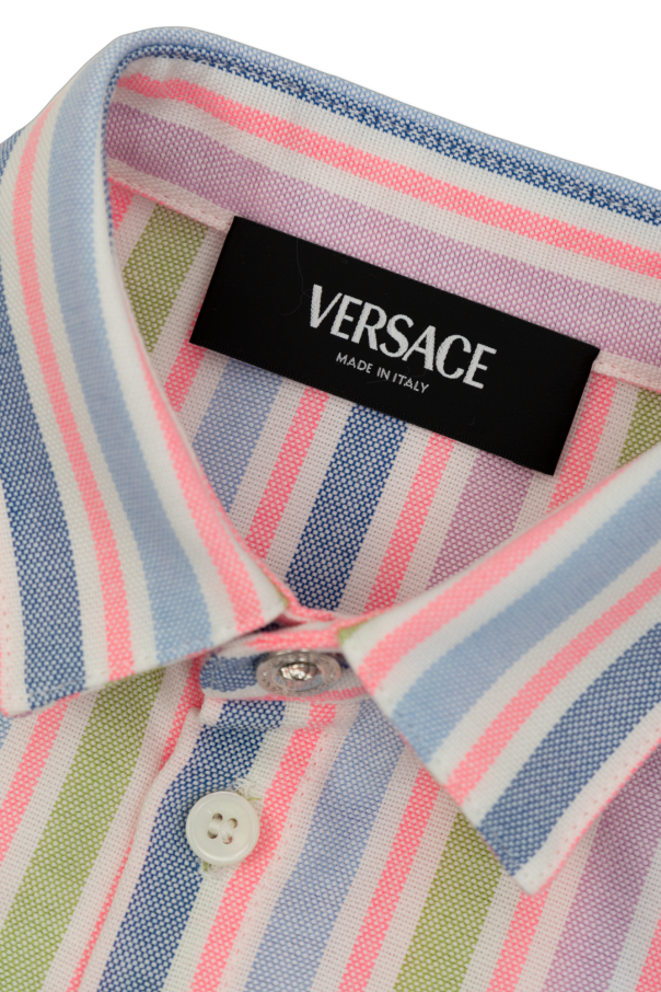 Versace Kids Shirt with stripe pattern