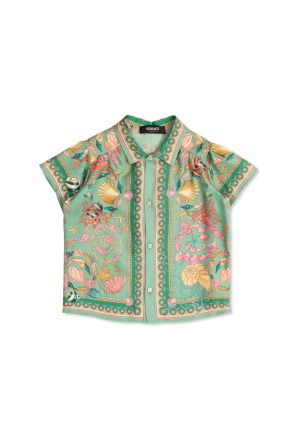 Silk shirt with print