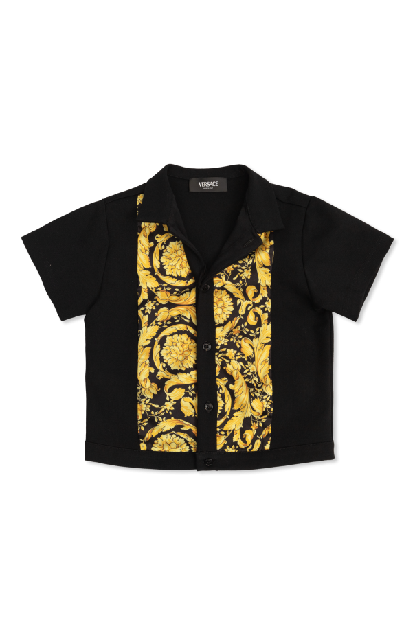Versace Kids Shirt with Barocco pattern