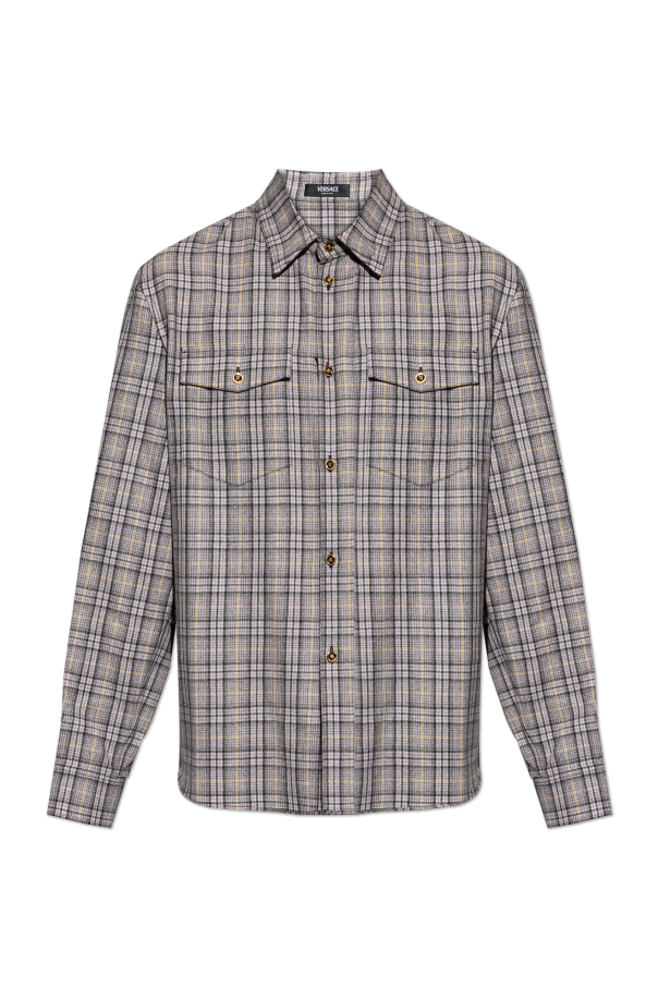 Checked pattern shirt od Versace