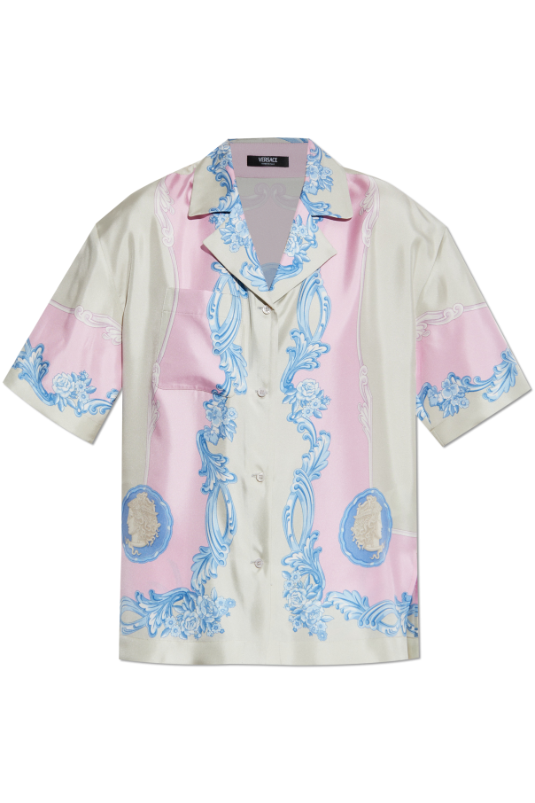 Versace Silk shirt with Medusa Cameo print