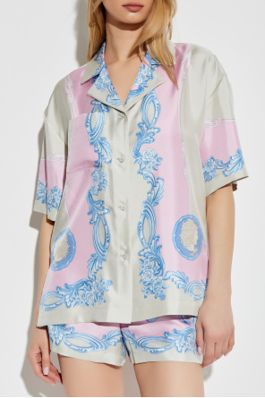 Versace Silk shirt with Medusa Cameo print