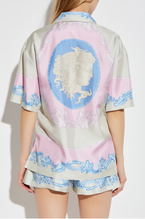 Versace Silk shirt with Medusa Cameo print