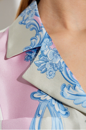 Versace Silk shirt with Medusa Cameo print