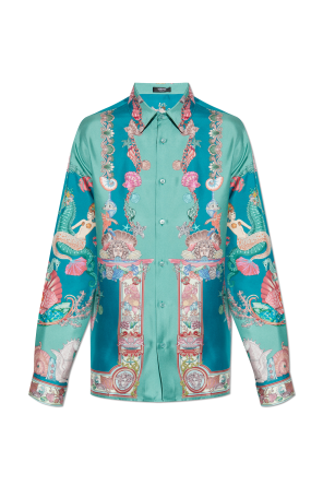 Silk shirt with 