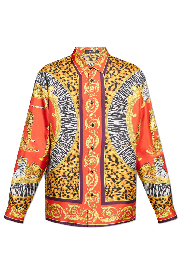 Silk shirt with print od Versace