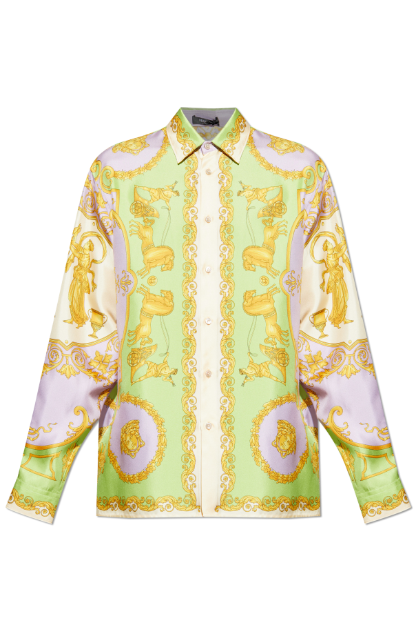 Silk shirt with print od Versace
