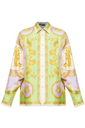 Seidenhemd mit Print