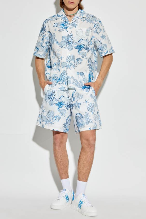 Versace Camisa con estampado `Coral Theatre Allover`