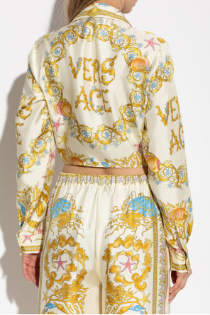 Versace Short shirt with "Underwater Barocco" print
