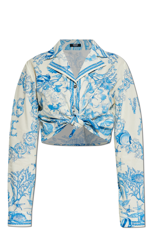 Versace Top mit Druck `Coral Theatre Allover`